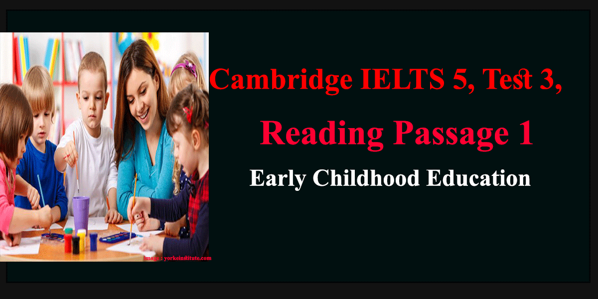 Cambridge IELTS 5 Test 3 Reading Passage 1 Early Childhood 