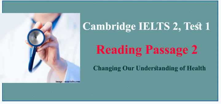 Changing Our Understanding of Health