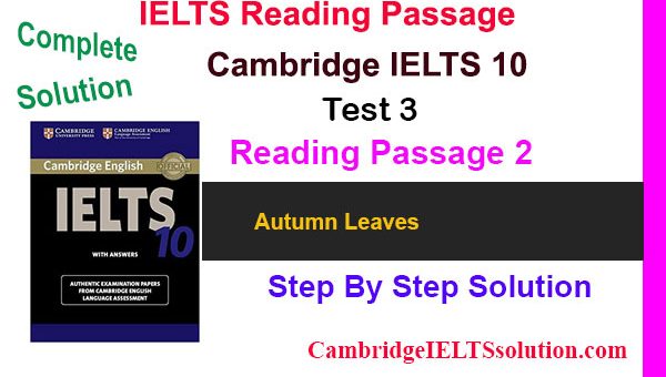 Cambridge-IELTS-10-Test-3-Reading-Passage-2 Autumn Leaves