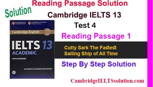 Cambridge-IELTS-13,-Test-4,-Reading-Passage-1 Cutty Sark The Fastest Sailing Ship of All Time