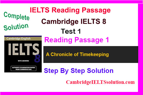 Cambridge IELTS 8, Test 1, Reading Passage 1 - A Chronicle Of ...